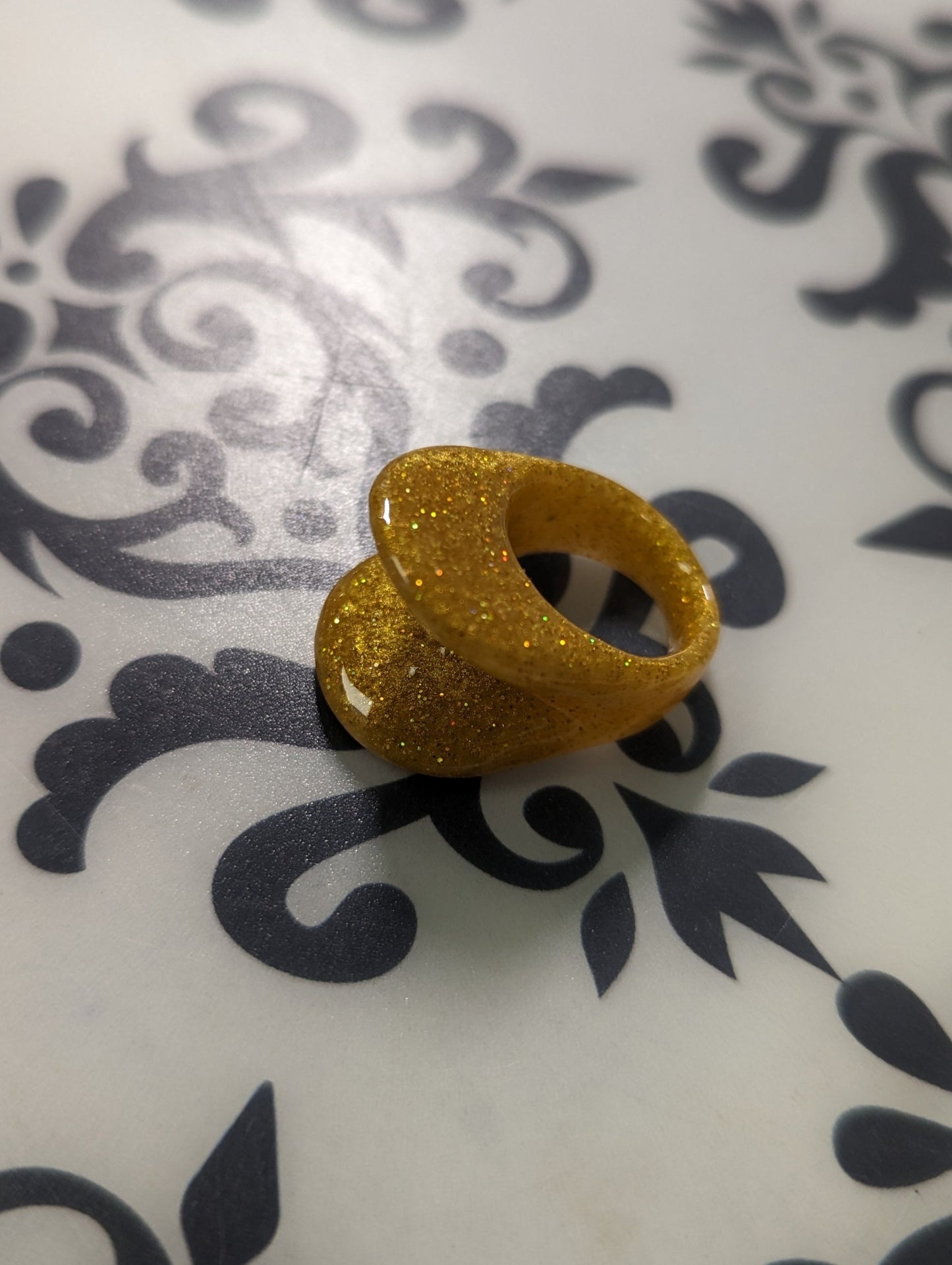 Jumbo FyberRing Gold Sparkle